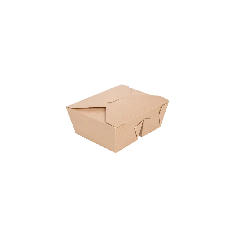 BOÎTES AMÉRICAINES 2 COMPART. THEPACK 675 + 6 75 ML 15,2x12,1x6,5 CM NATUREL CARTON NANO-MICRO + PP (300 UNITÉ)